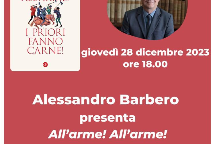 Alessandro Barbero sarà alla Biblioteca Civica giovedì 28 dicembre