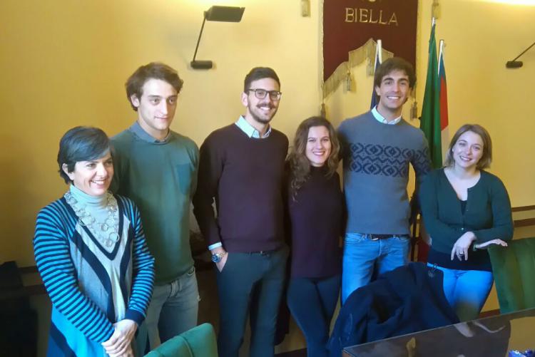 I rappresentanti di BI Young e Consulta studentesca con le assessore Teresa Barresi e Francesca Salivotti