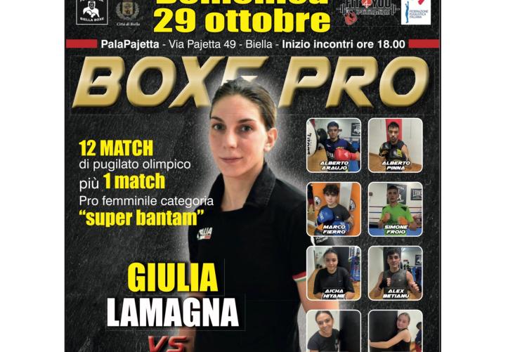 Domenica 29 al PalaPajetta l'esordio di Giulia Lamagna tra i Pro