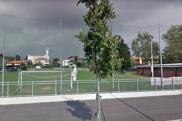 Il campo sportivo di via Gersen (foto Google Street View)