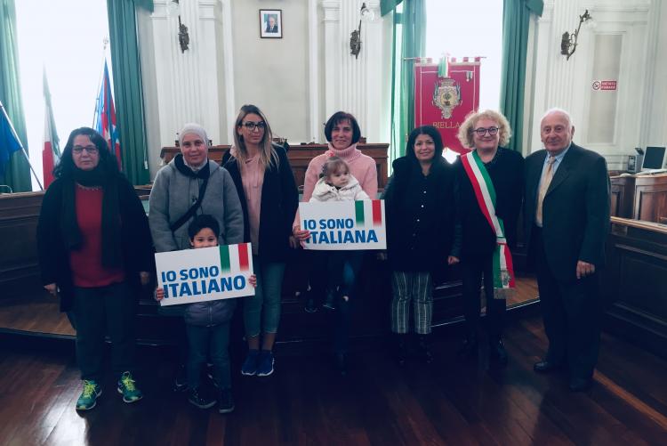 Il gruppo dei nuovi cittadini italiani di mercoledì 12 dicembre