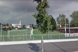 Il campo sportivo di via Gersen (foto Google Street View)