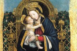 Defendente Ferrari, particolare da "Madonna con Gesù Bambino fra i santi Bernardo d'Aosta, Giovanni Battista, Bartolomeo e Cristoforo"