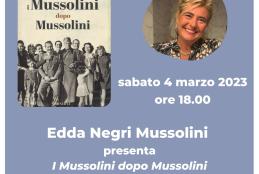 Alla Biblioteca Civica Edda Negri Mussolini presenta il suo libro